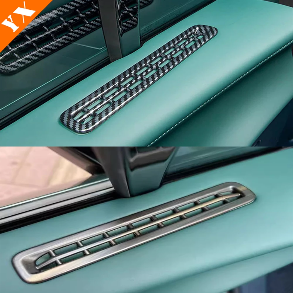For GEELY Zeekr X 2023-2024 Plastics Carbon/Black Car Door Trim Auto Air Conditioning Outlet Sticker Cover Accessories