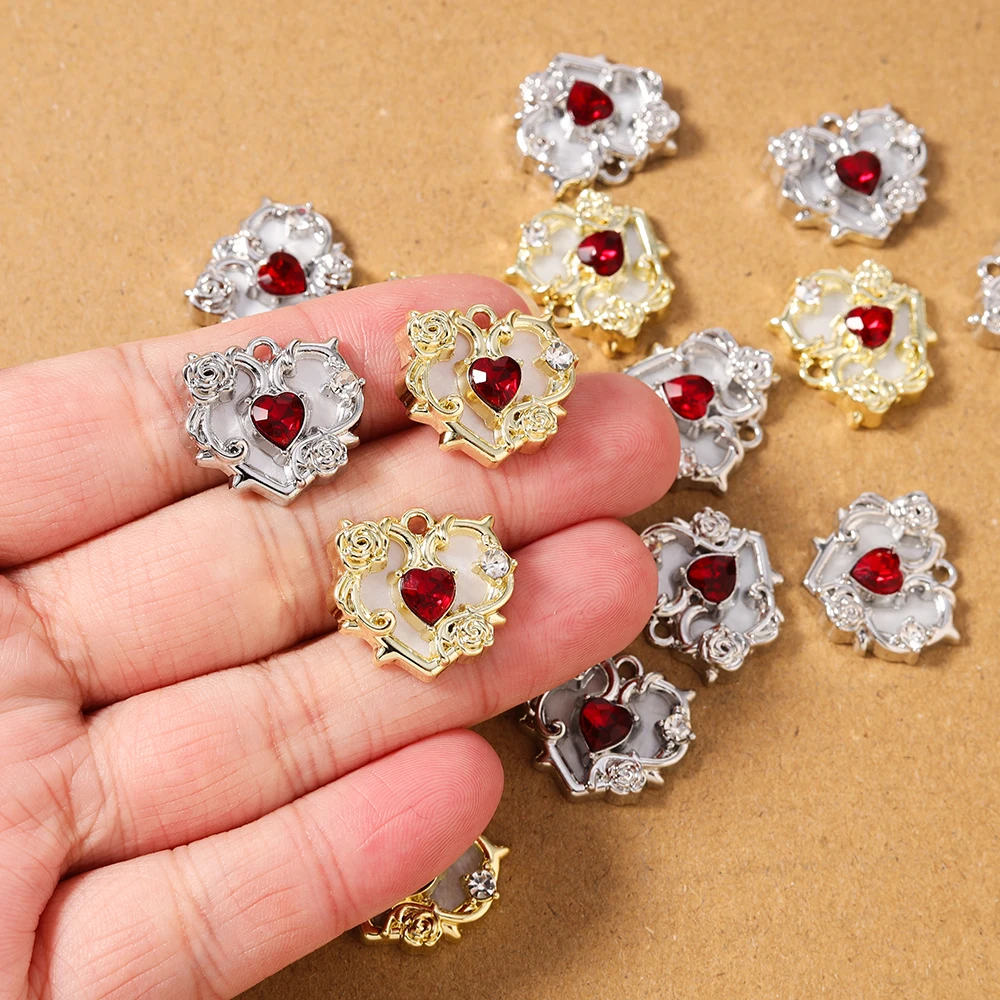 5pcs Chic Crystal CZ Love Hear - đánh giá và giá Body Jewelry Y2K