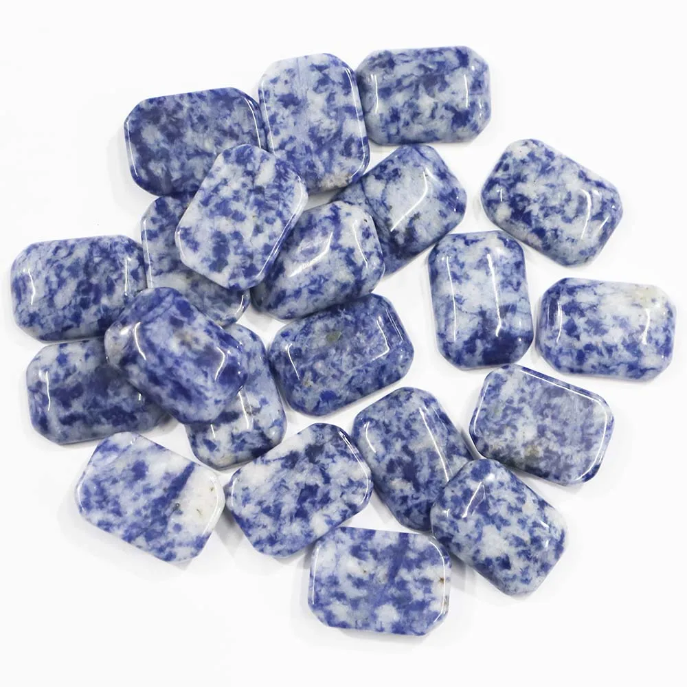 Selling Natura Stone Rectangle Agates Octagon Edge Decorations Mineral Primal Healing Fashion Jewelry Making DIY Bracelets 20Pcs