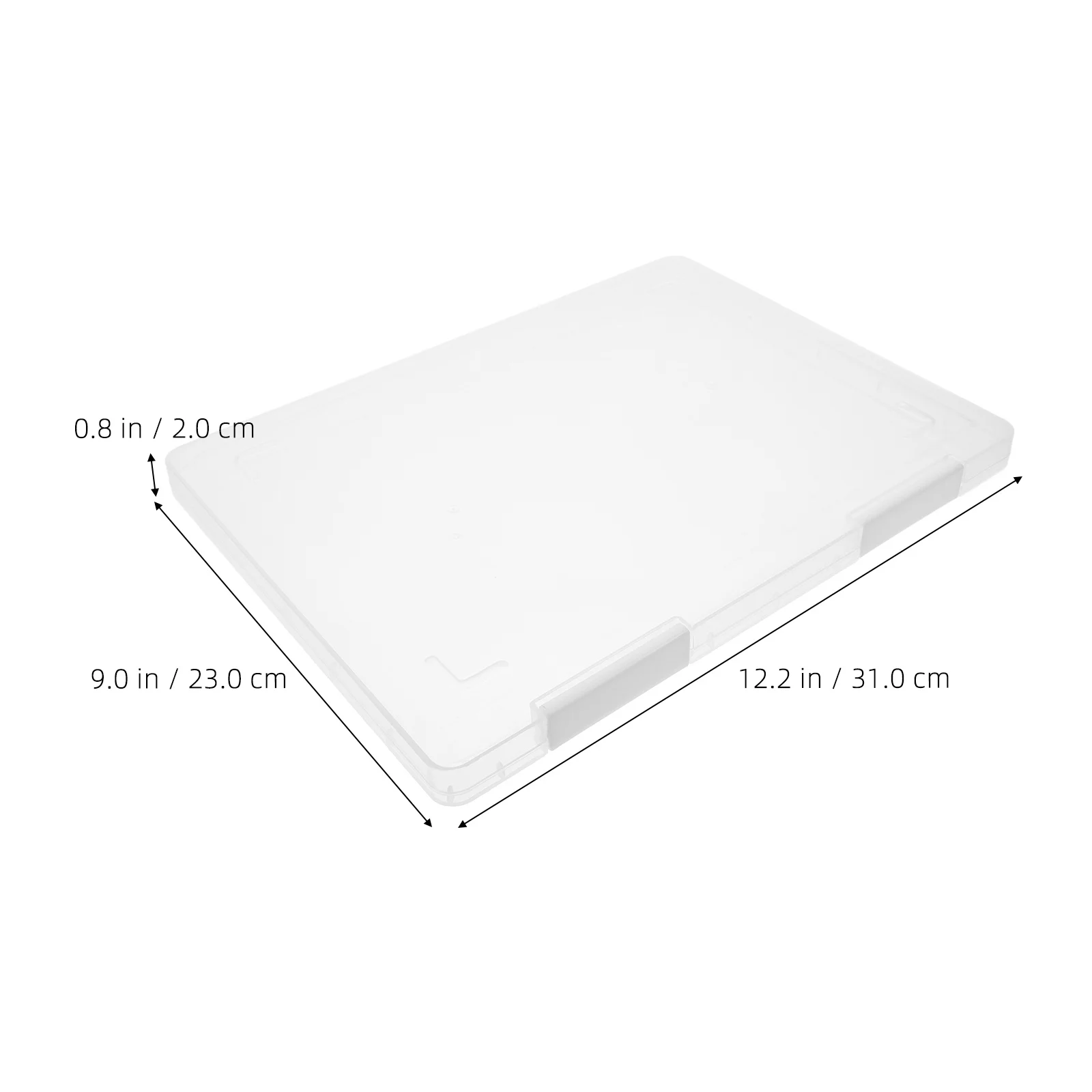 2 قطعة ملف واضح المحمولة A4 منظم مستندات صندوق تخزين Pp شفاف لمكتب المدرسة المنزل استخدام صندوق تخزين الملفات #5