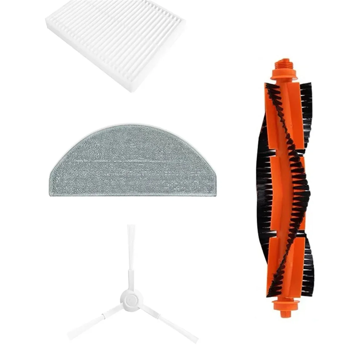 ل Xiaomi S20 / D106 الأنظف جهاز آلي لتنظيف الأتربة استبدال أجزاء غطاء فرشاة الجانب الرئيسي أجزاء ممسحة فلتر HEPA