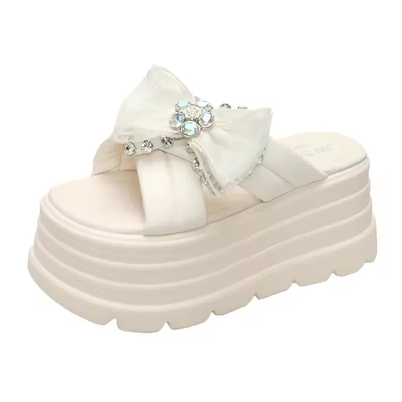 

Women's Summer Outdoor Sandals Thick Bottom Beach Slippers Fashionable Casual Lazy One-Strap Slides Rubber Sole