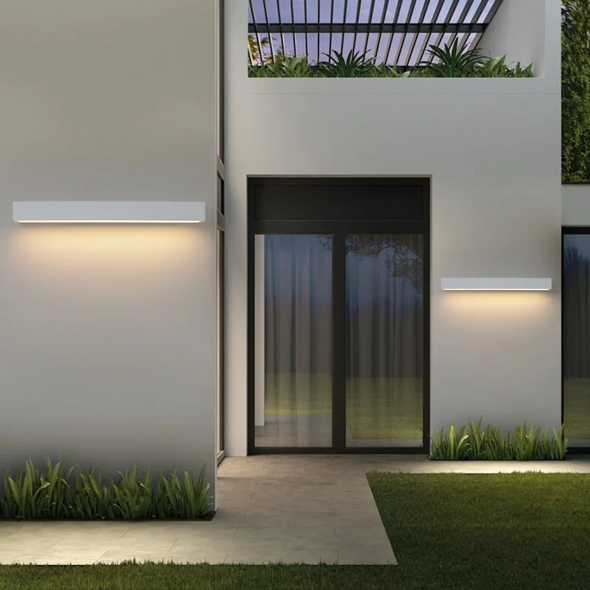 IP65 LED Waterproof Wall Lamps 30W 12W Indoor Outdoor Wall Light Courtyard Porch Living Room Corridor Bedroom Wall Sconce
