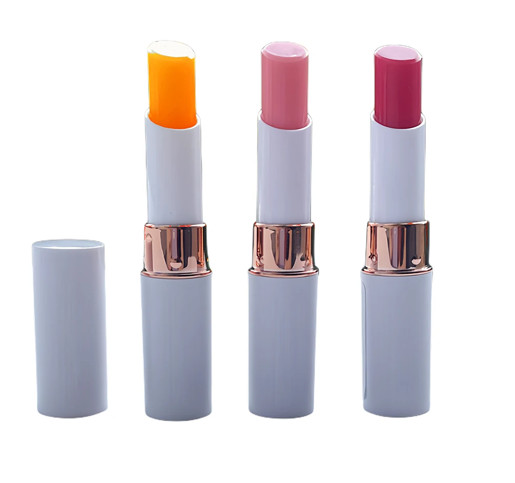 9g Private Label 3-color Lip Balm Custom Bulk Colored Moisturizing Lightening Lines and Discoloration Plant Essence Lips Makeup