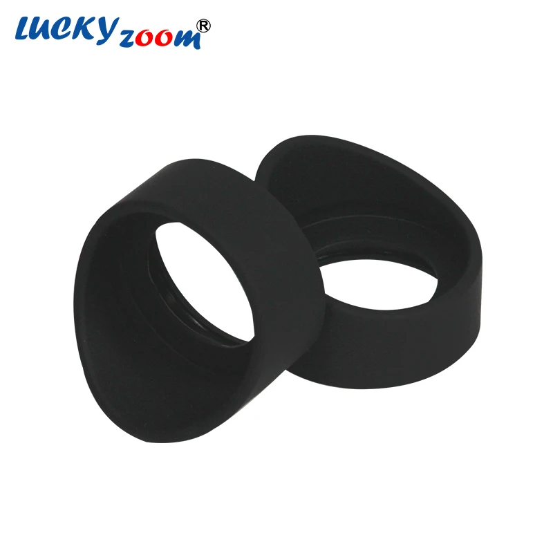 2Pcs Rubber Microscope Eyecups Black Ocular Cover Guards for Binocular Trinocular Microscopio Portable Eye Protection Eyeshield