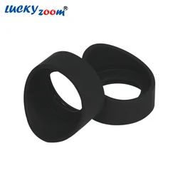 2 sztuk gumowe mikroskopy Eyecups czarne osłony oczu dla lornetki Trinocular Microscopio przenośne ochrona oczu Eyeshield