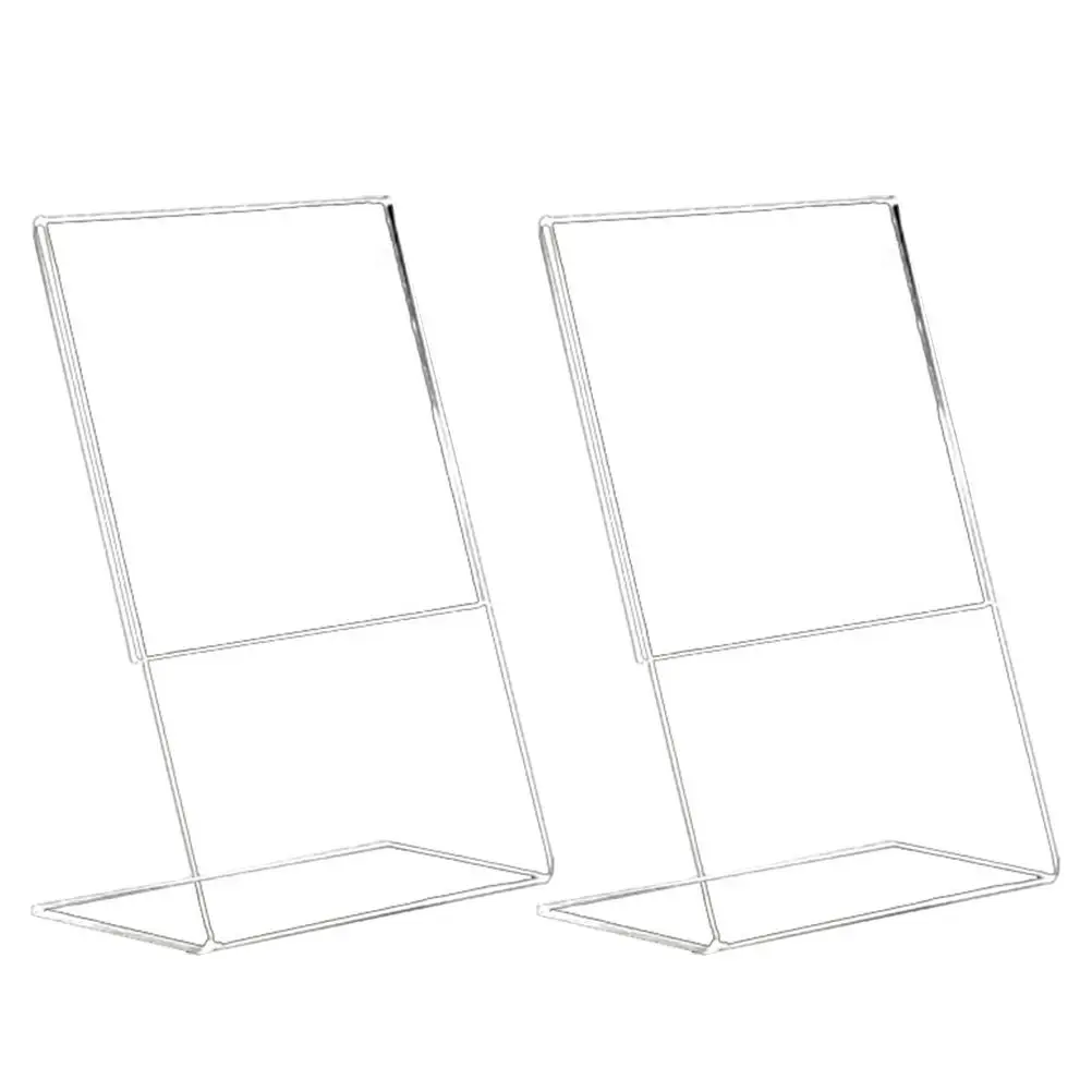Acrylic Stand Transparent Table Sign Holder Menu Acrylic Sign Holder Rack Counter Storage Board Versatile Display