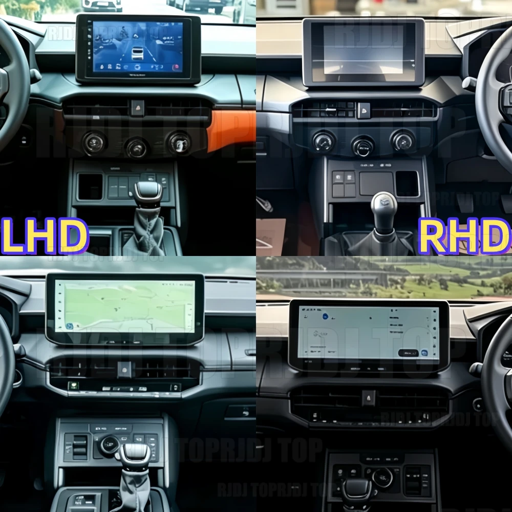 12.3'' Compatible With LHD/RHD Android Auto Car Radio For TOYOTA Hilux 2025 2026 Multimedia Stereo Video Player GPS CarPlay WIFI