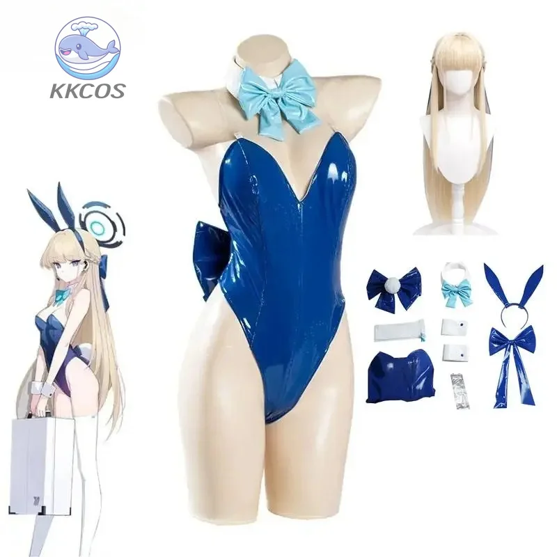 

Игра Синий Архив Asuma Toki Косплей Костюм Парик Сексуальный Kawaii Bunny Girl Комбинезон Женщины Фантазия Одежда для Хэллоуина