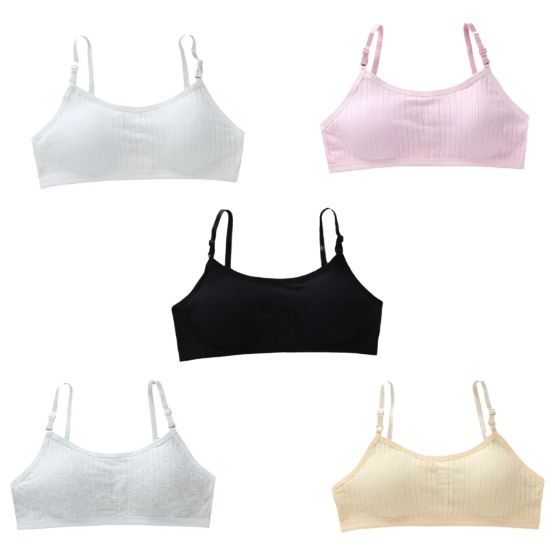 Seamless Training Bras for Girls Middle High School Students Bralettes Bra Breathable Cotton Padded Bra Teens Underwear