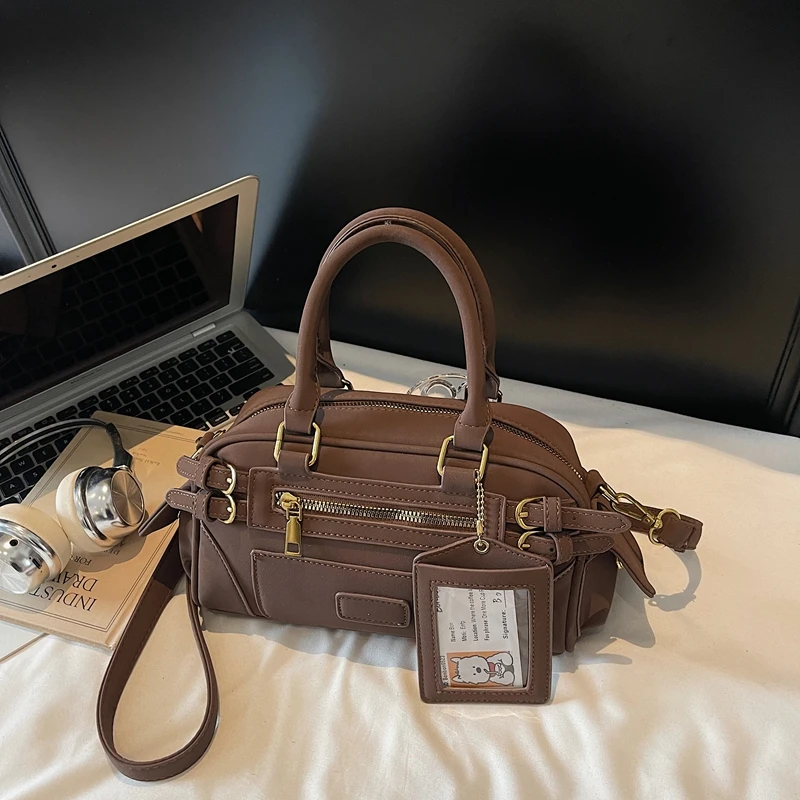 Classic Style Fashion Solid Frosted PU Square Shoulder & Crossbody Bags Stylish Design Hot Trendy Handbags for Women 2025 New