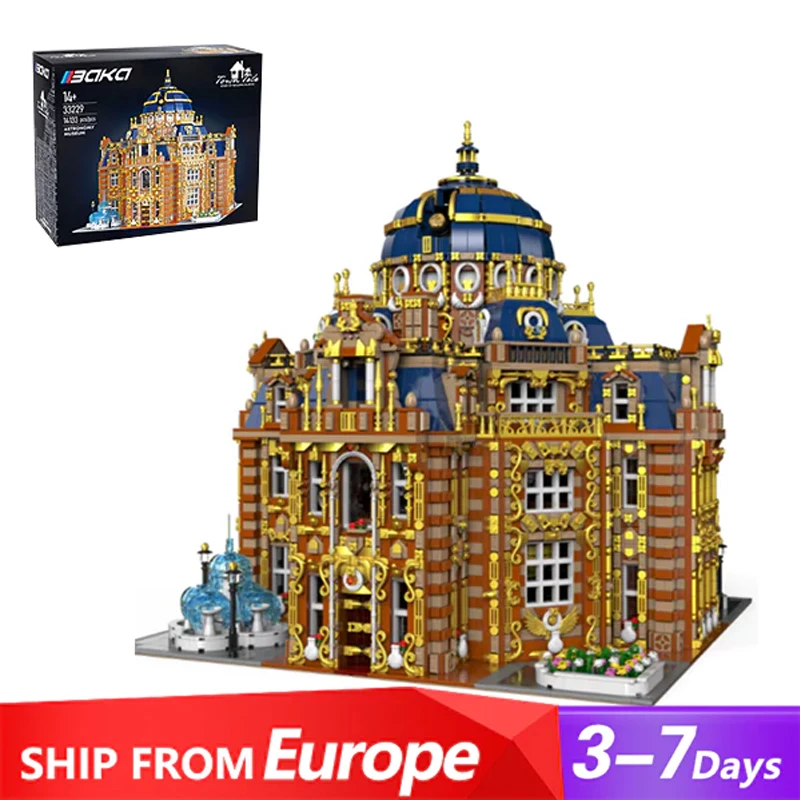 Creative Expert Modular Buildings MOC 33229 Astronomy Museum Royal Planetarium Model 2403PCS Building Blocks Brick Puzzle Toys