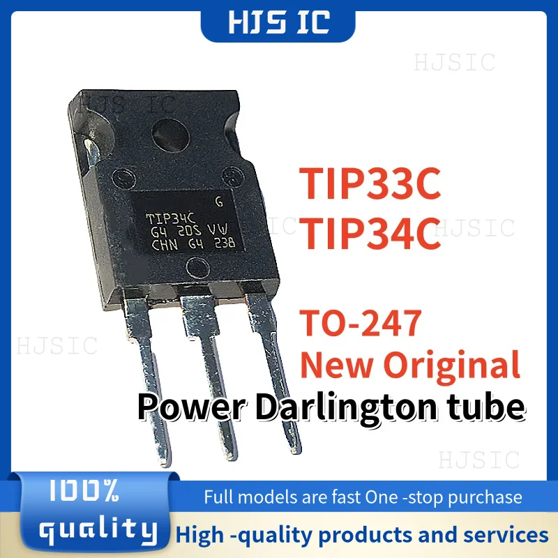 5-10 peças novo original tip33c tip34c tip33 tip34 to-247 igbt tubo darlington de potência