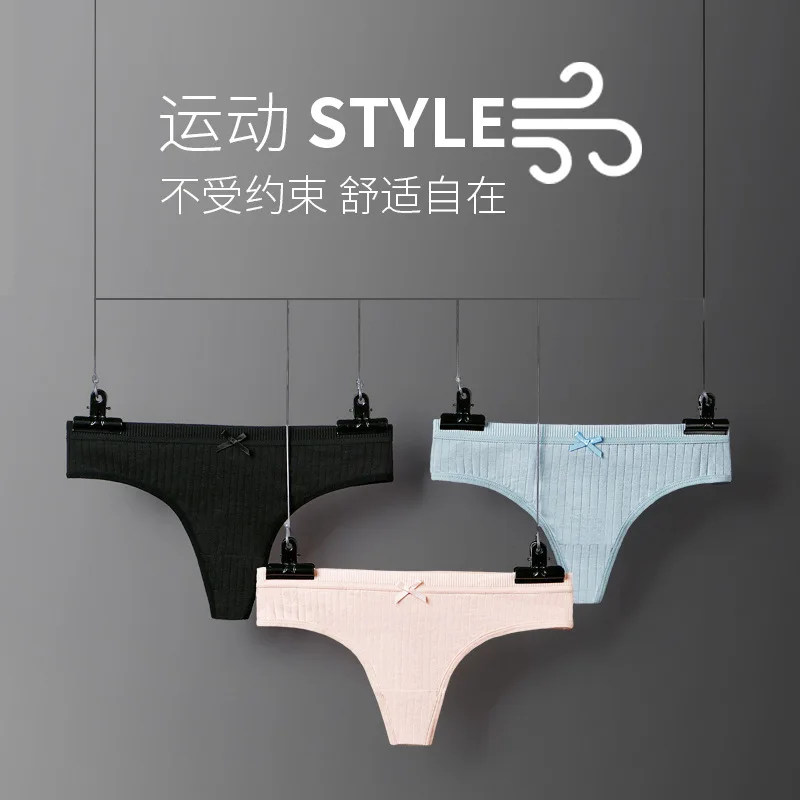 Panties for Women Cotton Underwear Female Sexy Lingerie G-string Girl Underpants Ladies Casual T-back Woman Intimate Panty