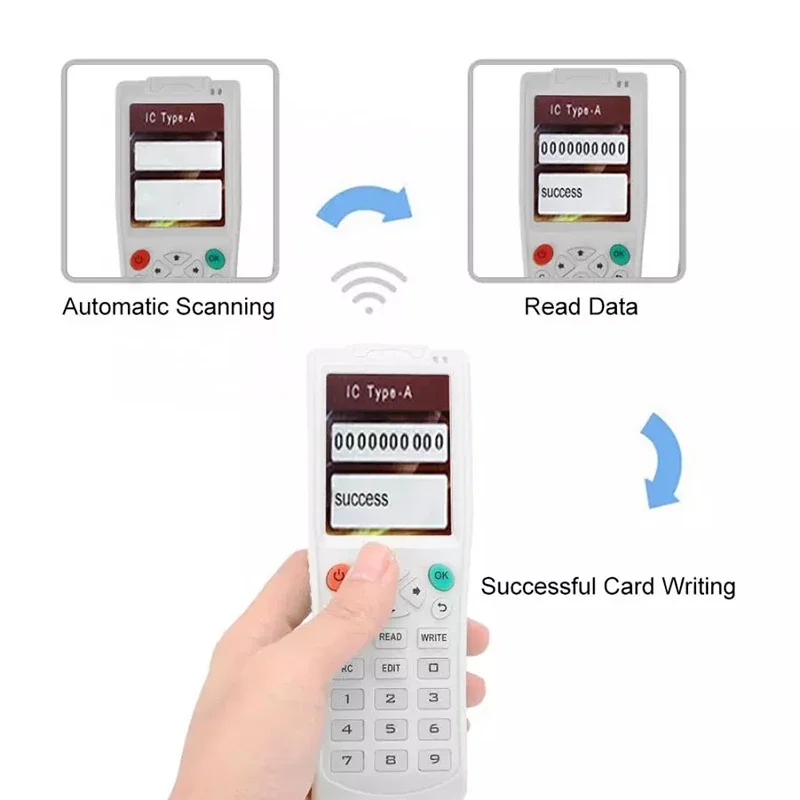 ICOPY8 프로 스마트 칩 리더, 13.56Mhz S50 키 크랙 복사기, 125Khz T5577 복제기, RFID NFC CUID/FUID 태그 프로그래머 카드 라이터