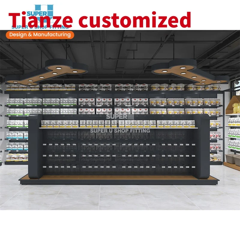 

(Customized) animal pet store display fixtures custom design pet shop interior retail dog care food products supply pet stor