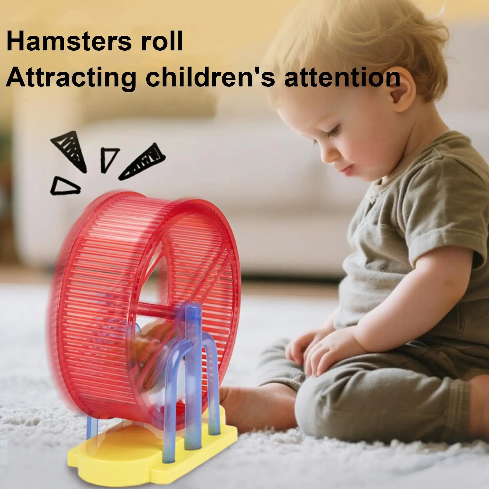 Interactive Toys Animal Pet Toys Bunny Interactive Simulation Plush Bunny Model With Stand Exercise Wheel Game For Dog Cat Girl