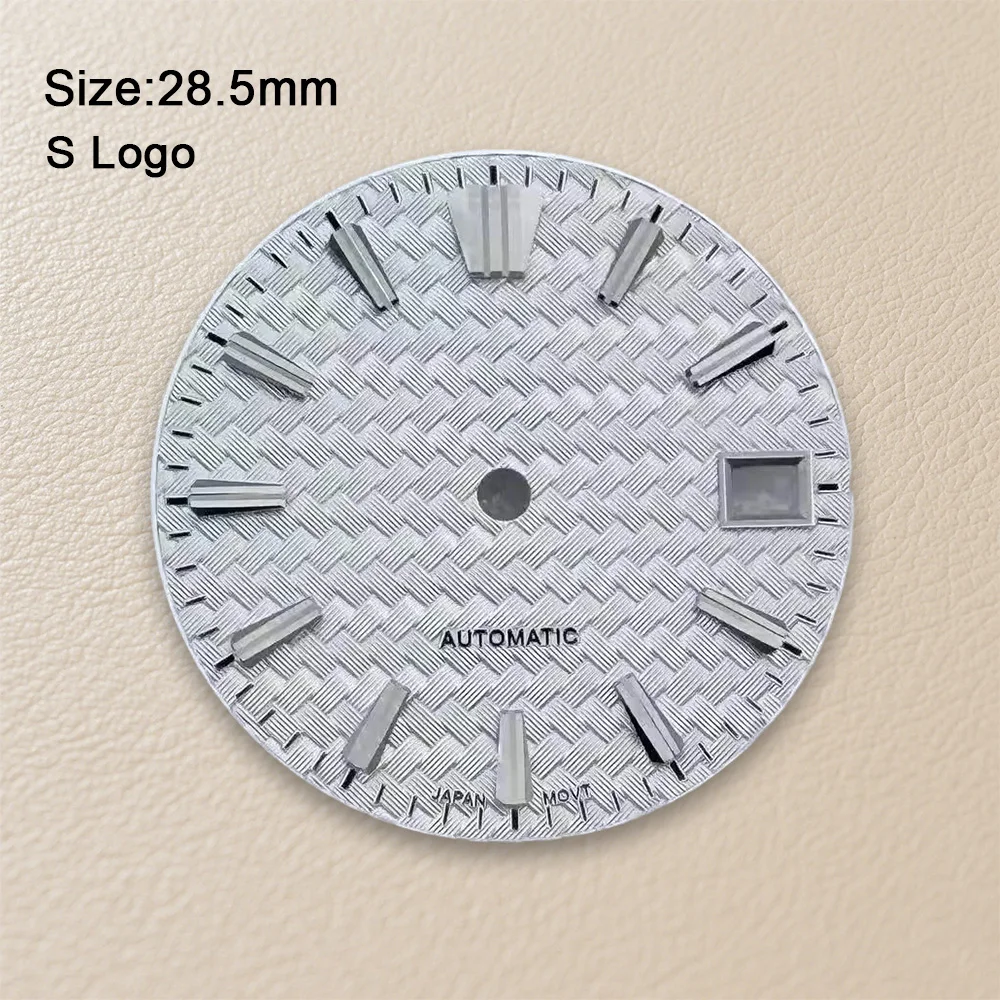 New S Logo Gradient Purple Dial Watch 28.5mm Fit NH36/NH35 Movement No Luminous Modification Accessories