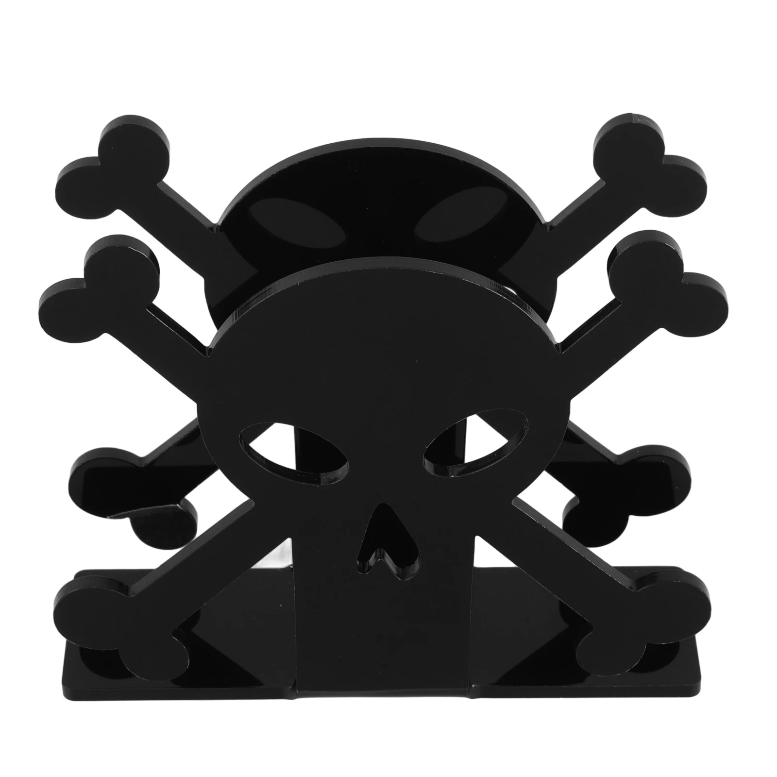 

Skull Paper Holder Halloween Theme Napkin Vintage Decoration Table Centerpiece Acrylic