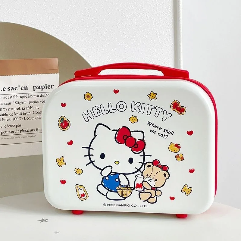 

Kawaii Hello Kitty Sanrio Waterproof Cute Makeup Box Storage Large Capacity Suitcase Christmas Birthday Present for Girls