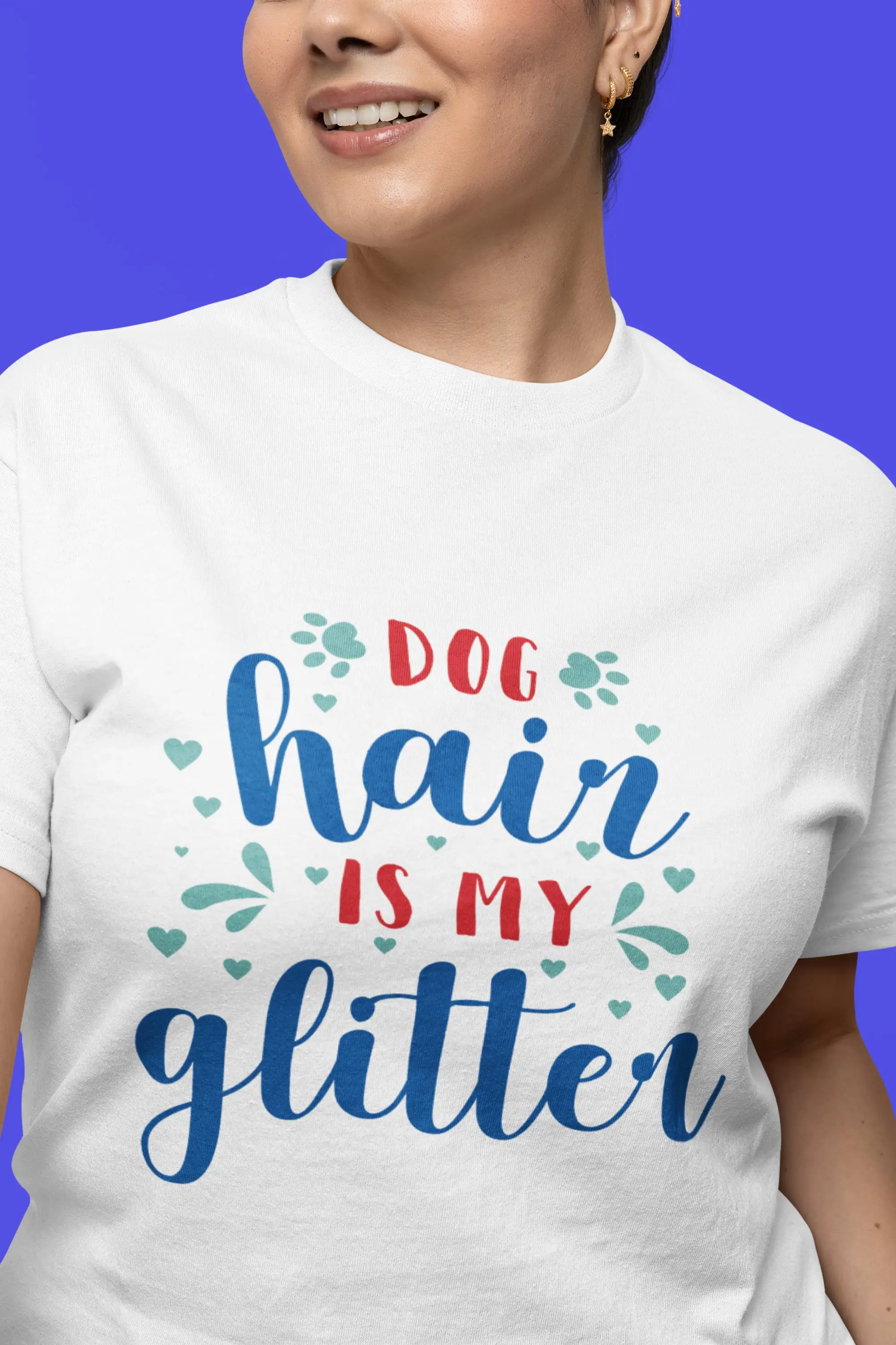 

Футболка с надписью «Dog Hair Is My Glitter»