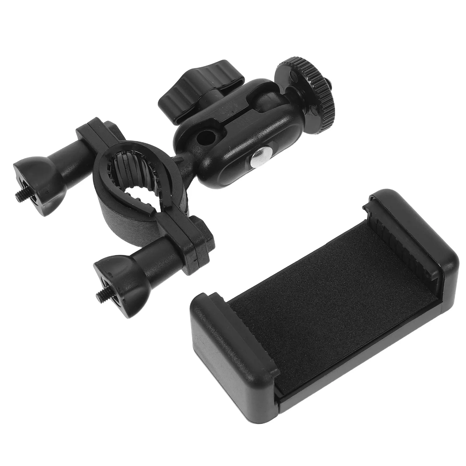 

1 Set 360 Degree Motorcycle Rearview Mirror Phone Mount For Action Camera Bike Bicycle Handlebar Clamp Bracket Dual Ball Head