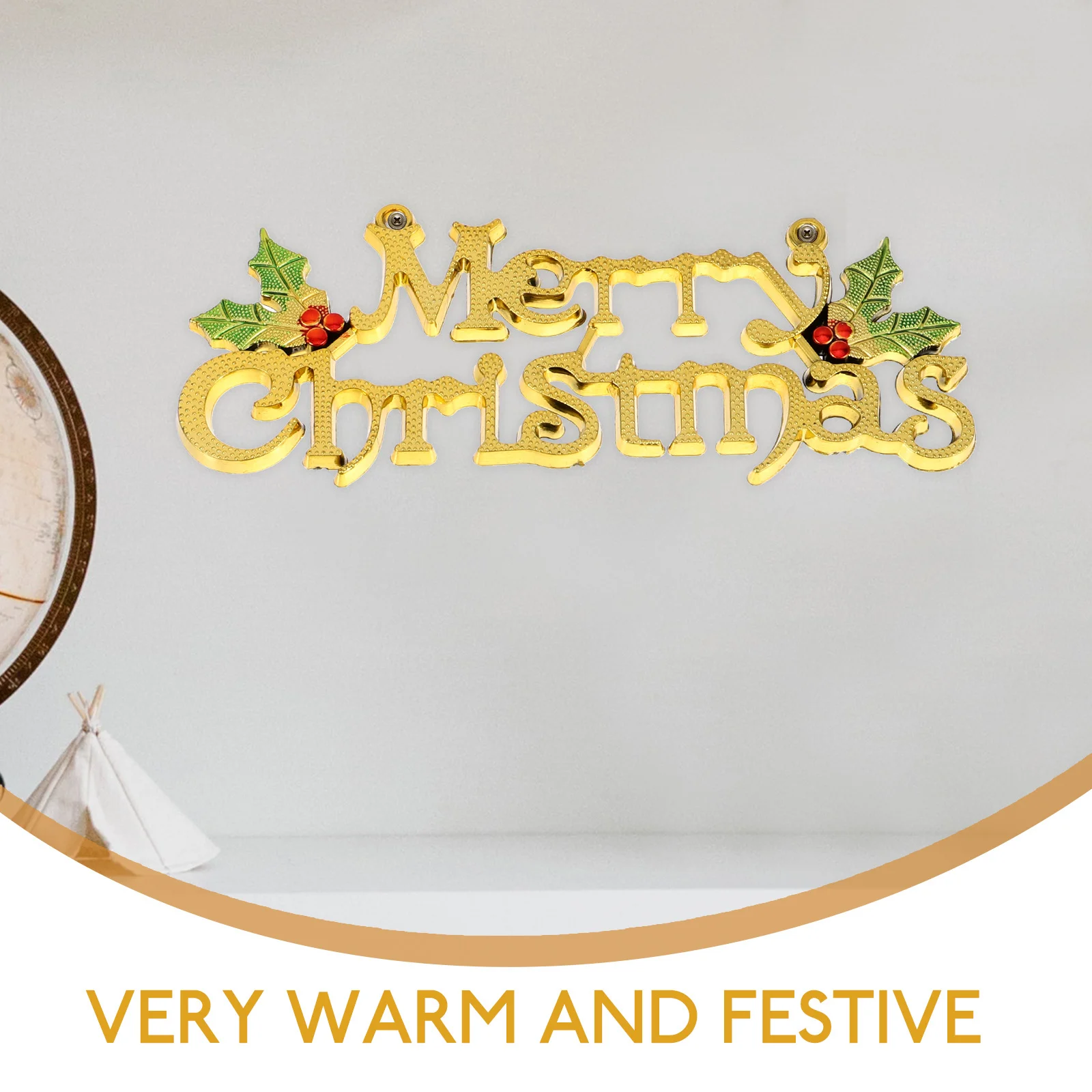 

12pcs Christmas Letter Sign Tag Door Hanging Board Xmas Pendant Plastic Merry Christmas Decoration For Holiday Tree Home Decor