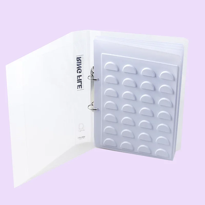 70 Pairs Eyelash Display Card Sample Book White 3D Eyelashes Storage Book False Eyelash Sample Catalogue