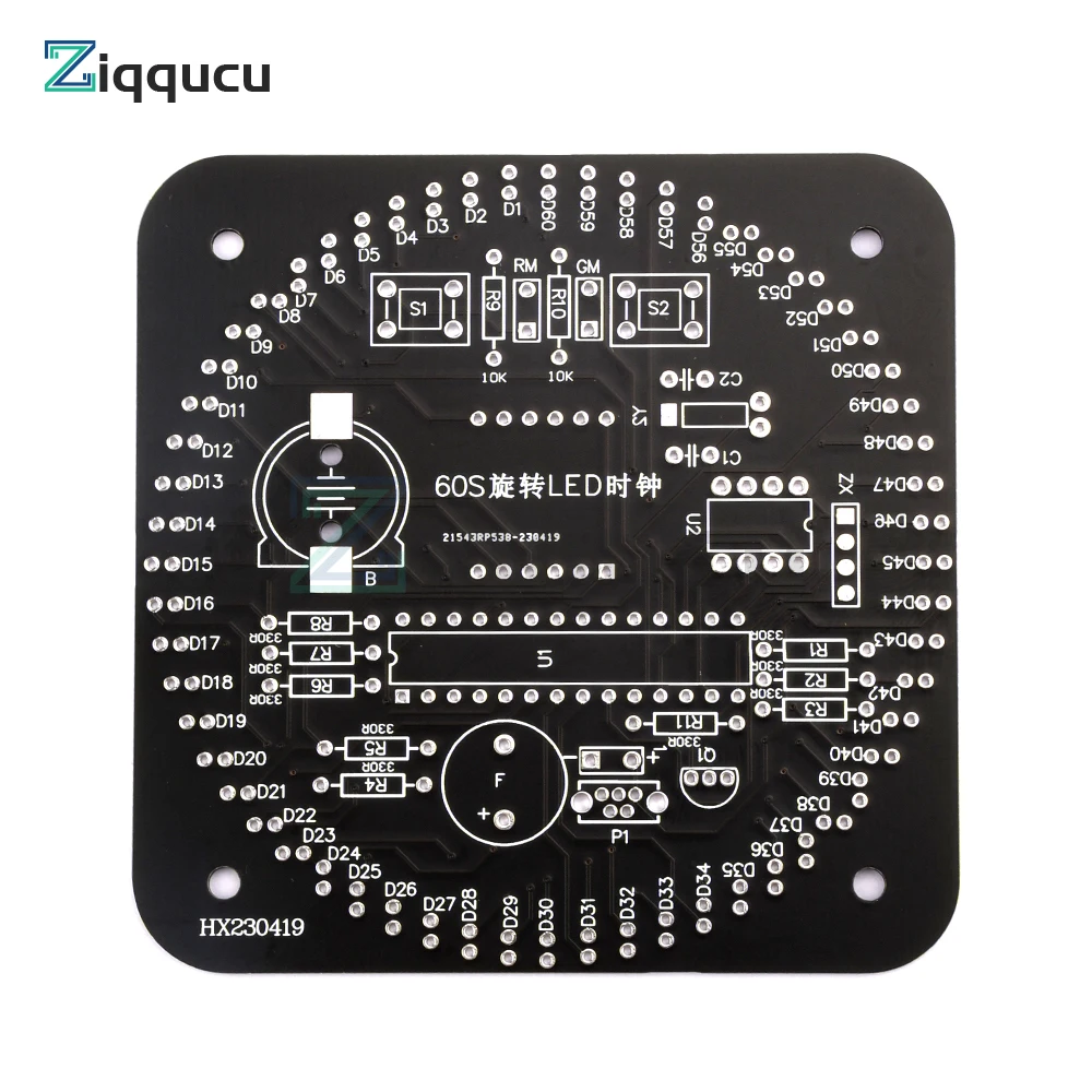 Imagem -04 - Digital Faça Você Mesmo Eletrônico Relógio Kit Controle de Luz Rotação Temperatura Led Tempo Display Conjunto de Ferramentas para a Prática de Solda