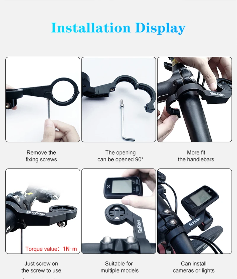 BiKe Computer-Halterung, Tacho-Lenker für Edge 540 530 830, IGPSPORT XOSS G Magene CYCPLUS GPS-Kilometerzähler – Detail 10