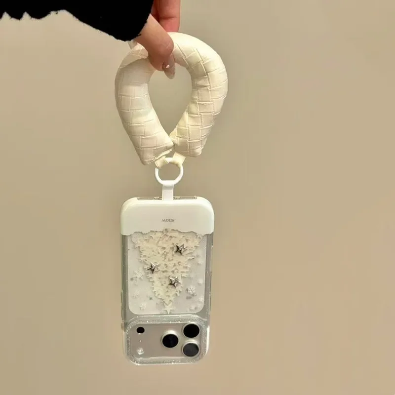 

Роскошный чехол для телефона с 3D белыми звездами и рождественской елкой для IPhone 17 Air 16 15 14 13 12 11 Pro Max, противоударная мягкая задняя крышка с милой собакой