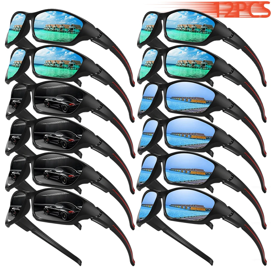 AliExpress WSZ 12PCS Travel Summer Beach Fashion Vintage Colorful Stripe Fishing Cycling Sunglasses MenWomen Running Mountaineering Sun Glasses