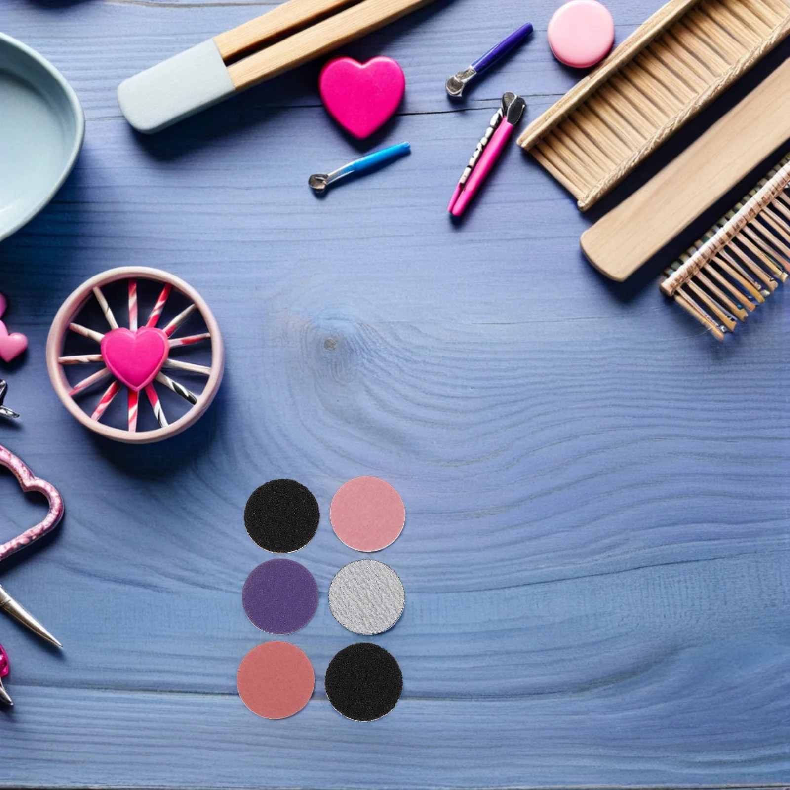 

2 set 25Mm Drill Sandpaper Discs Set Grit 80 150 240 Replacement For Manicure Pedicure Electric Nail Files Feet Grinder Sanding