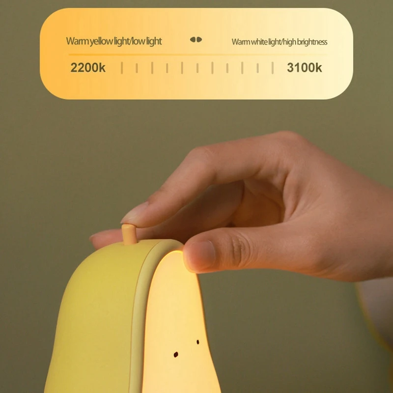 Veilleuse LED en forme de formage, lampe de nuit en silicone, aste par USB, décoration de chambre d'enfant, lampe de bureau mignonne