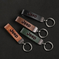 3D JEEP Badge Car Keychain Auto Keyring Accessories For Jeep Renegade Compass Grand Cherokee Wrangler jk Gladiator Patriot