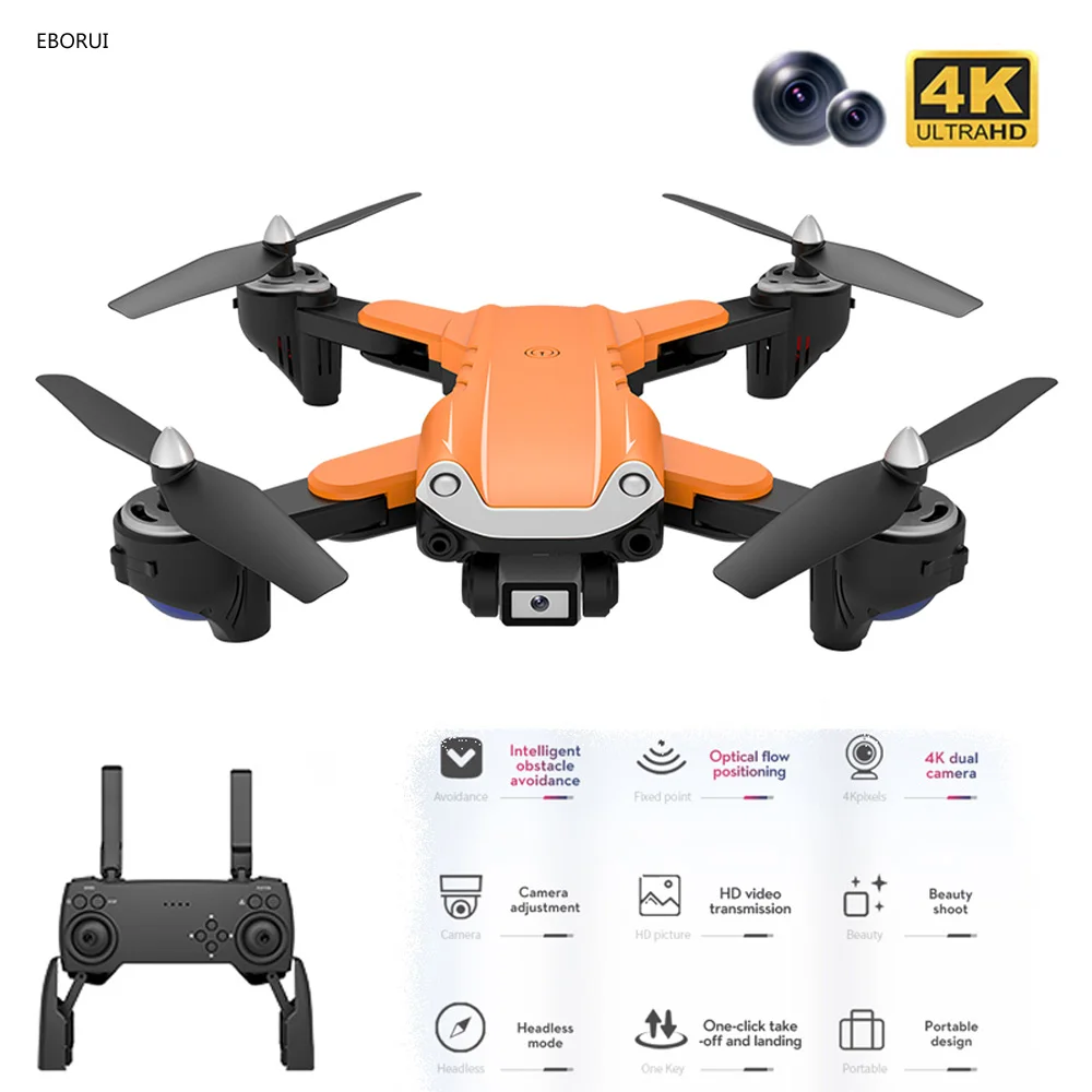 

Квадрокоптер XKY S5 складной с двумя камерами, 2,4 ГГц, Wi-Fi, FPV, 4K