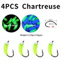 4 Piezas Color Chartreuse