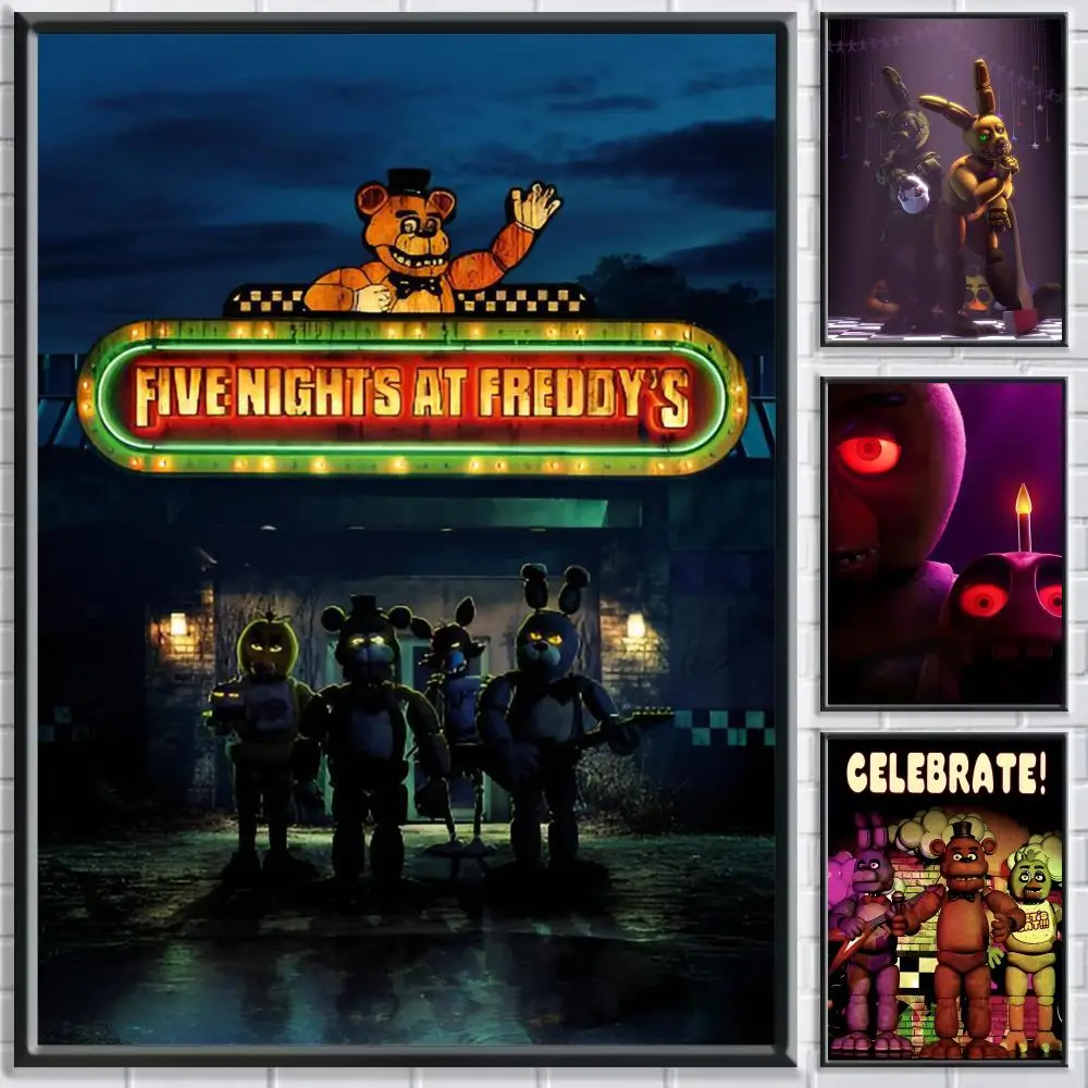 Ultimate Group Anime FNAF Poster Bedroom living room study & beyond self adhesive decor + perfect gift