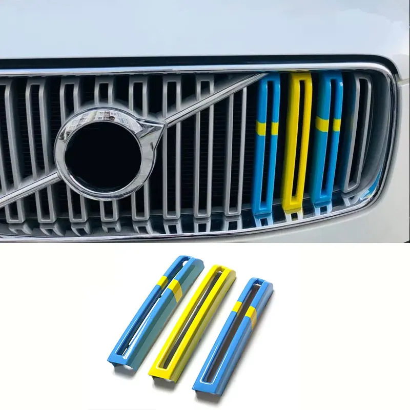 

for Volvo xc90 2015-2019 model three-color net decoration strip new network modified special color stickers