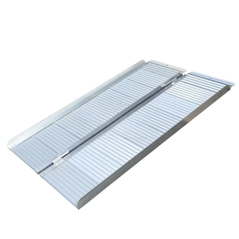 

Accessible aluminum alloy portable mobile wheelchair ramp board stair step board folding ramp pad