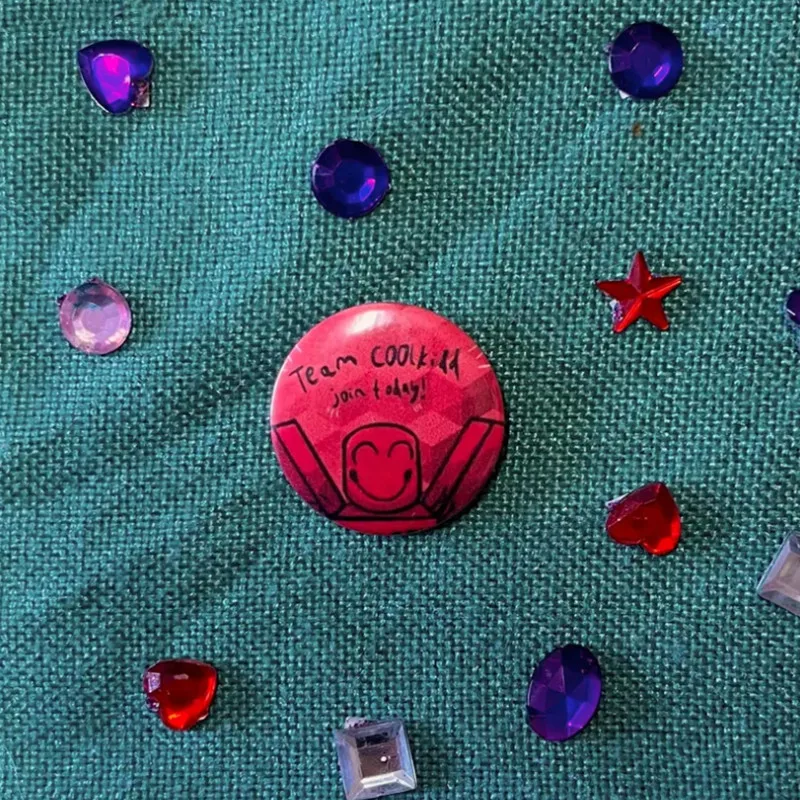 Team c00lkidd pin badges/buttons.R-oblox Forsaken! Cute cartoon game Character badge