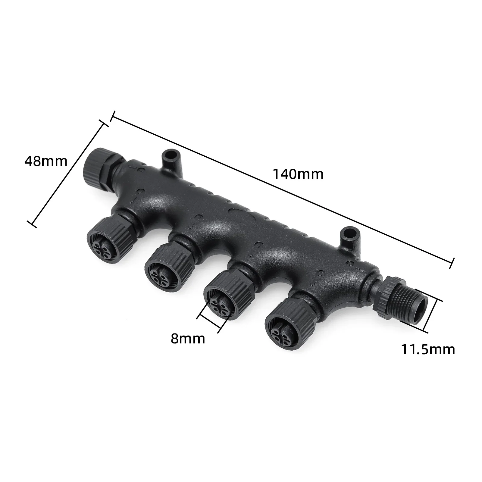 NMEA2000 ขั้วต่อเรือ 6 พอร์ต แบบตัวที สำหรับใช้งานทางทะเล ยอร์ช ขั้วต่อกันน้ำสำหรับใช้งานกลางแจ้ง