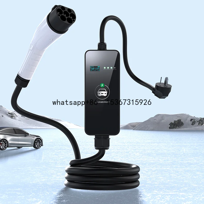 

AC 220V 16A Portable 5M/10M charging cable 3.5kW high power home ev charger gun of new energy electric vehicle