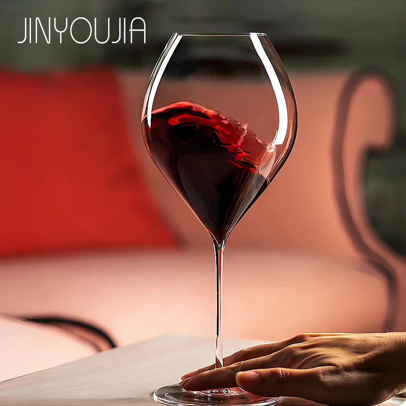 JINYOUJIA LEHMANN Style 700ml Red Wine Glass Crystal Glass Material Ultra Thin Design Handmade Premium Quality Ball Shape Goblet