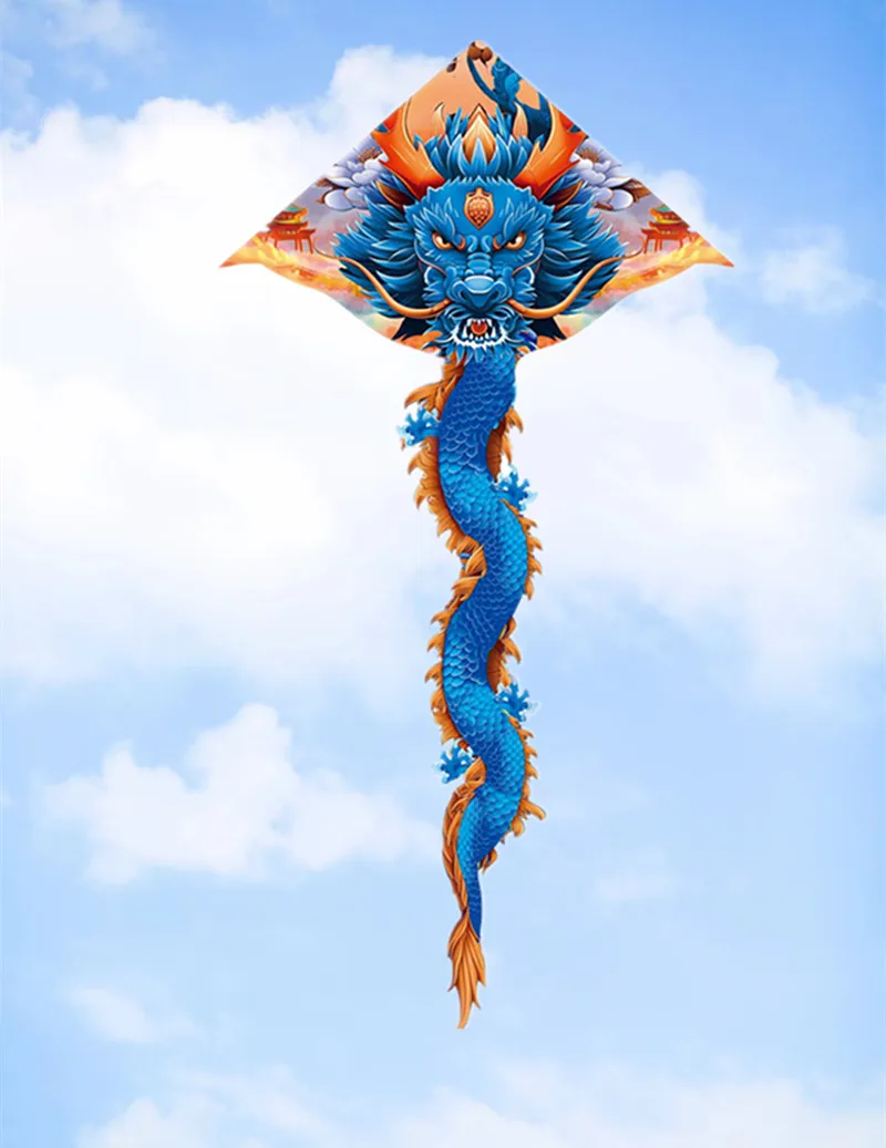 free shipping dragon kite cerf volant enfants basta juego de mesa outdoor games flying bird peonzas trompos cometa fishing play