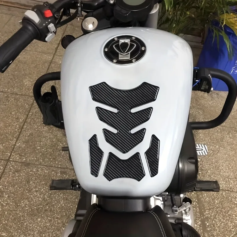 Universal 5D Motorcycle Carbon Fiber Gas Fuel Oil Tank Pad Protector Decals  PVC Material Suitable for ATV Chopper Cafe Racer image 5
