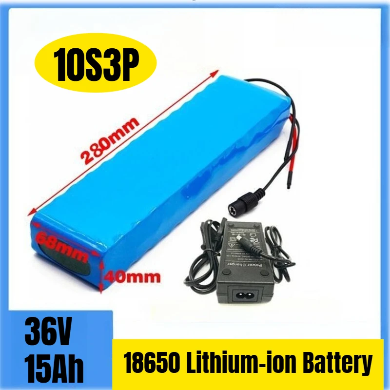 

10S3P 36V 15Ah Battery Pack 18650 Lithium-ion Battery 500W for High-power Motorcycles