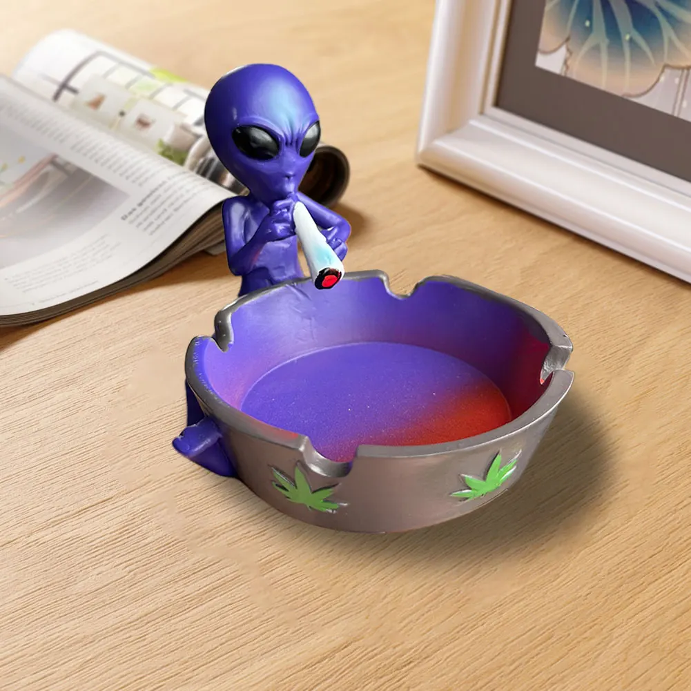 

Попельница для курения инопланетянина, уличная пепельница, домашняя пепельница, настольная пепельница для домашнего офиса, орнамент, подарок