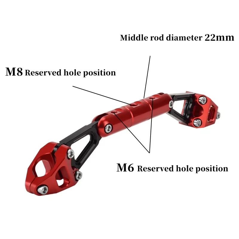 Para HONDA PCX 125 150 160 PCX125 PCX150 PCX160 extensor de manillar de barra transversal de motocicleta soporte de lámpara de luz soporte de teléfono soporte GPS