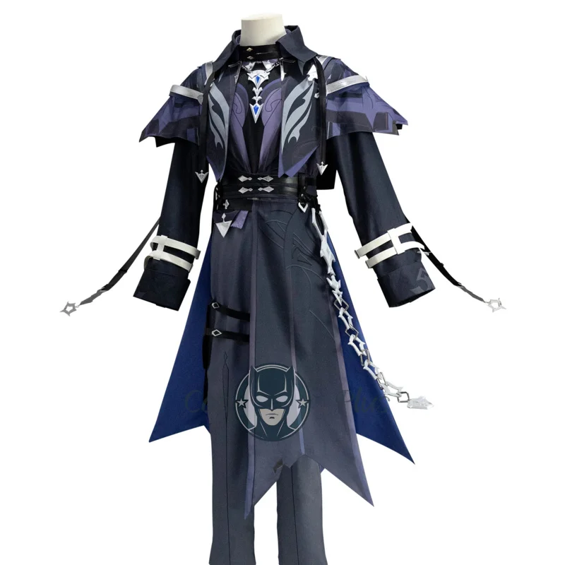 لعبة جينشين إمباكت كيريل تشودوميروفيتش فلينز أزياء تنكرية دعائم الزي كرنفال الهالوين مجموعة كاملة ملابس الحفلات والنساء والرجال